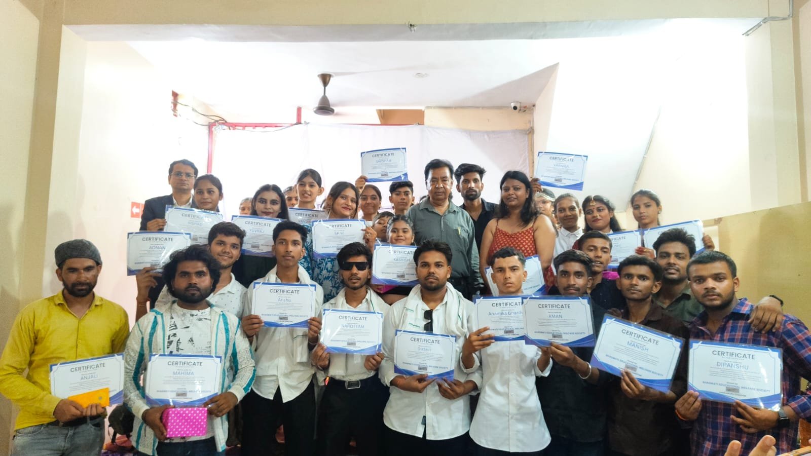 BEWS certificate distribution ceremony for graduates